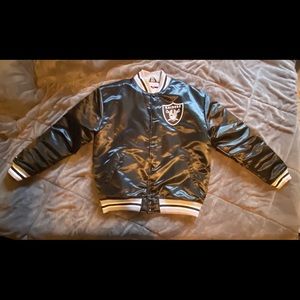 Black Throwback Raiders Jacket